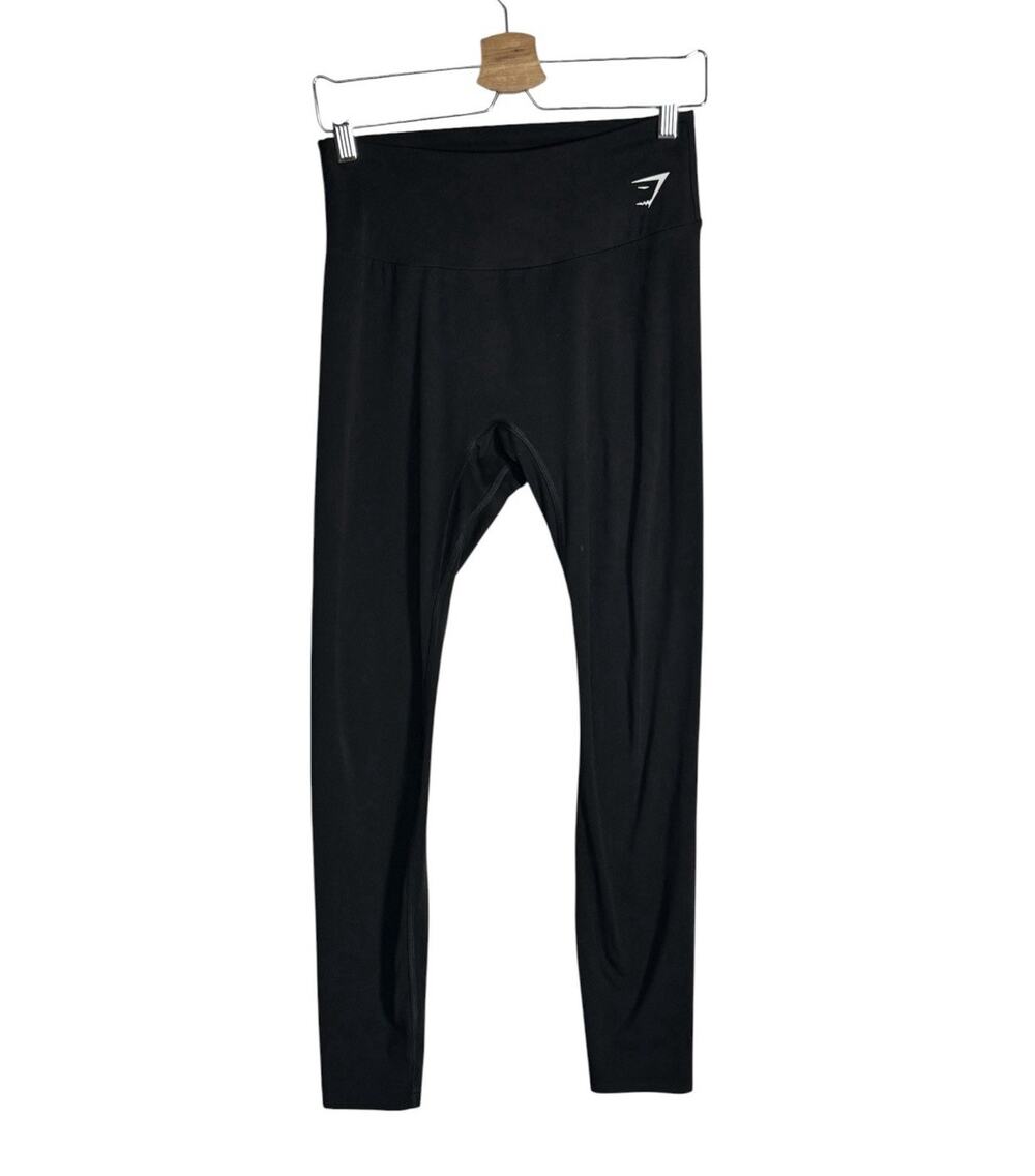 Gymshark Womens Black High Waisted Training Leggings Workout Pants Size Large